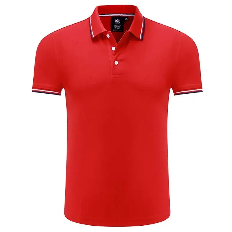 Men Blue Ceramic Cotton Polo Shirt with Logo Print - Image 4