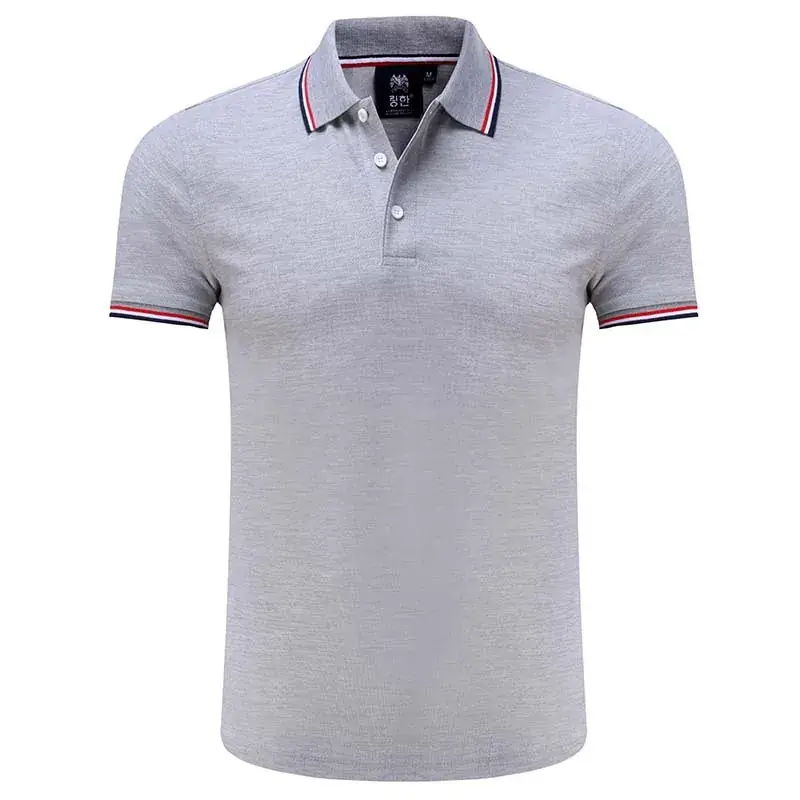 Men Blue Ceramic Cotton Polo Shirt with Logo Print - Image 6