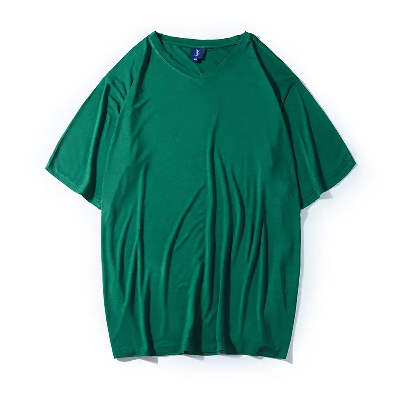 Blue V-Neck T-Shirt Extra Large Men Summer Wear - Image 10