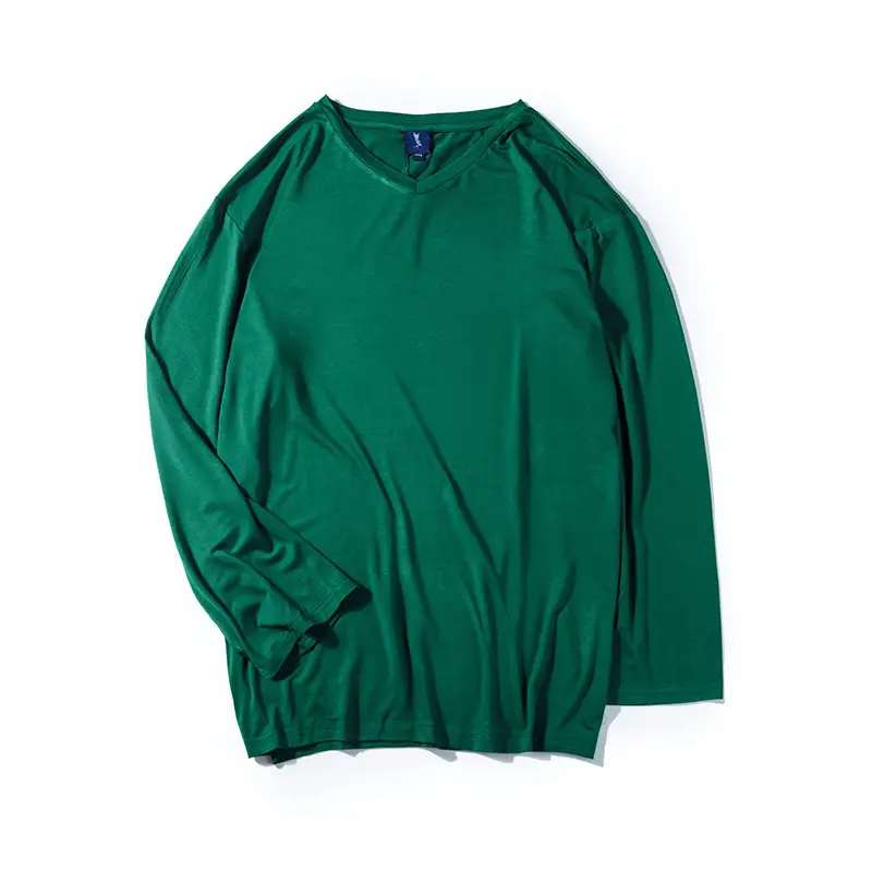 Blue V-Neck T-Shirt Extra Large Men Summer Wear - Image 5