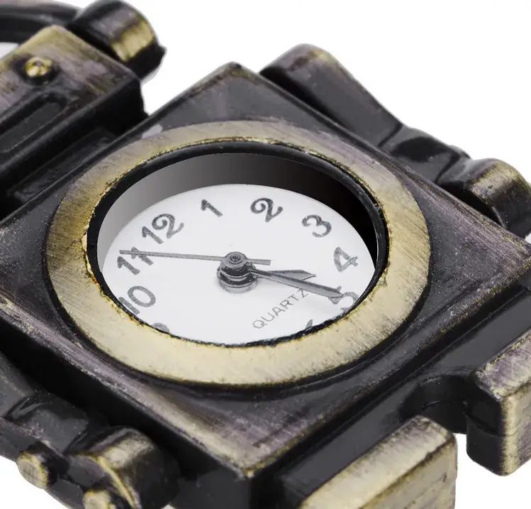 Retro Pocket Watch with Chain Buckle and White Dial - Image 5