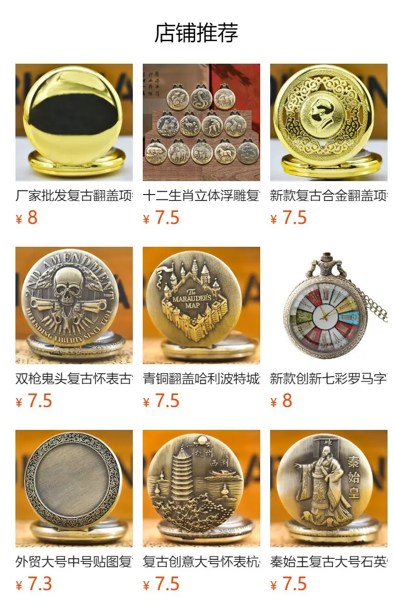 Bronze Roman Clock Pocket Watch with Flip Cover — feature 3