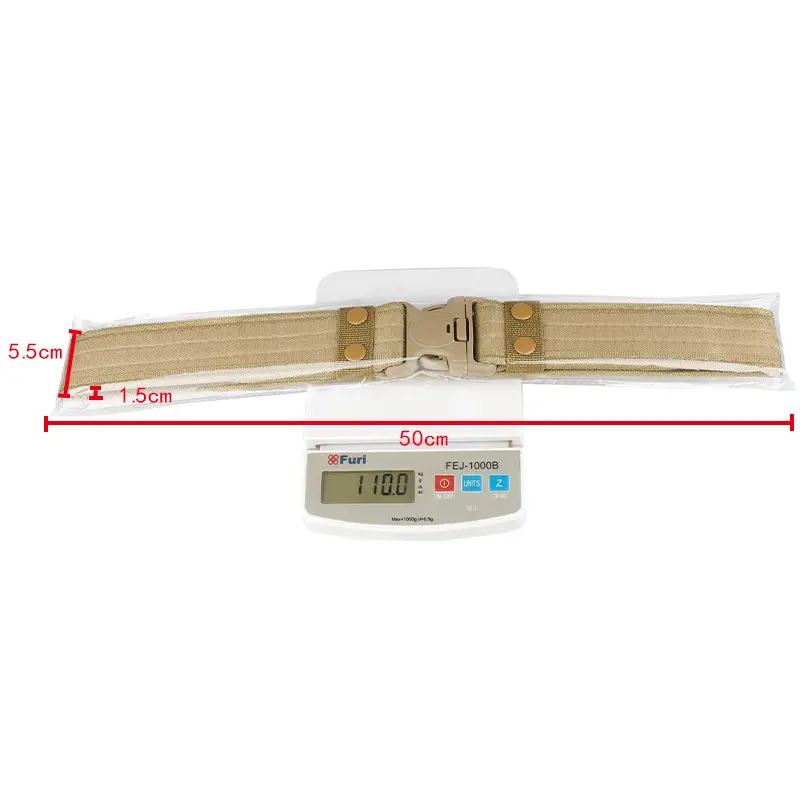 5cm Wide Edge Camouflage Tactical Belt for Men - Image 12
