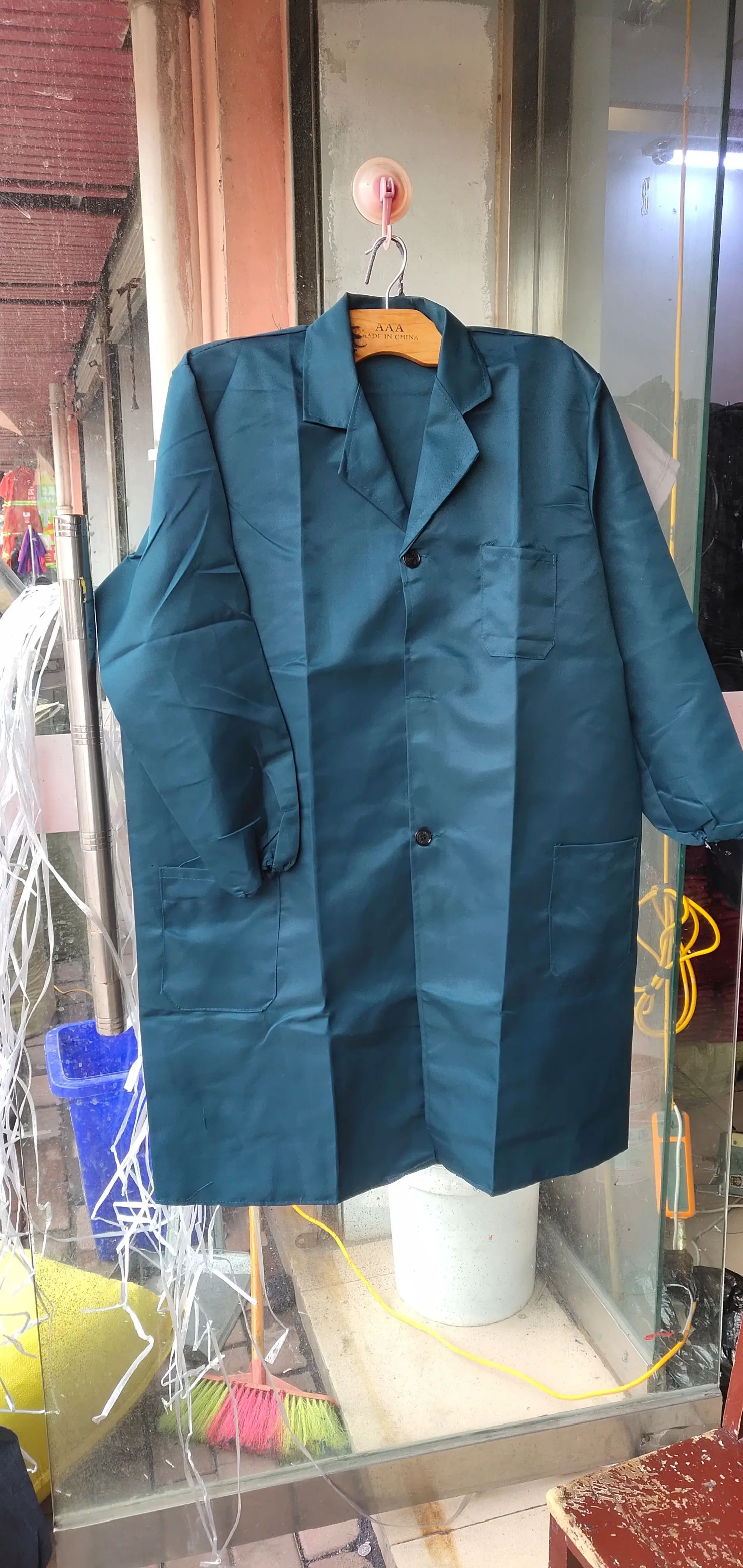 Blue Full Lock Edge Robe Men Women Machine Repair Suit
