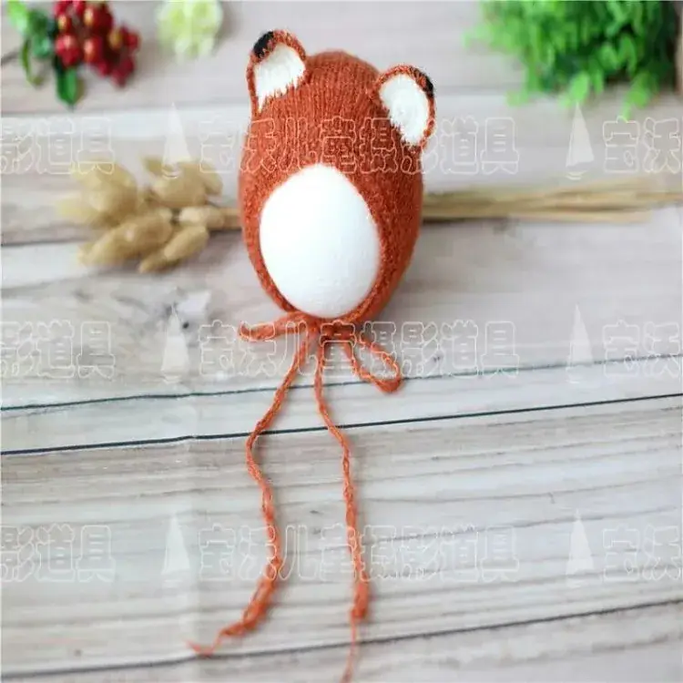 Fox Hat Photography Props for Baby Studio - Image 4