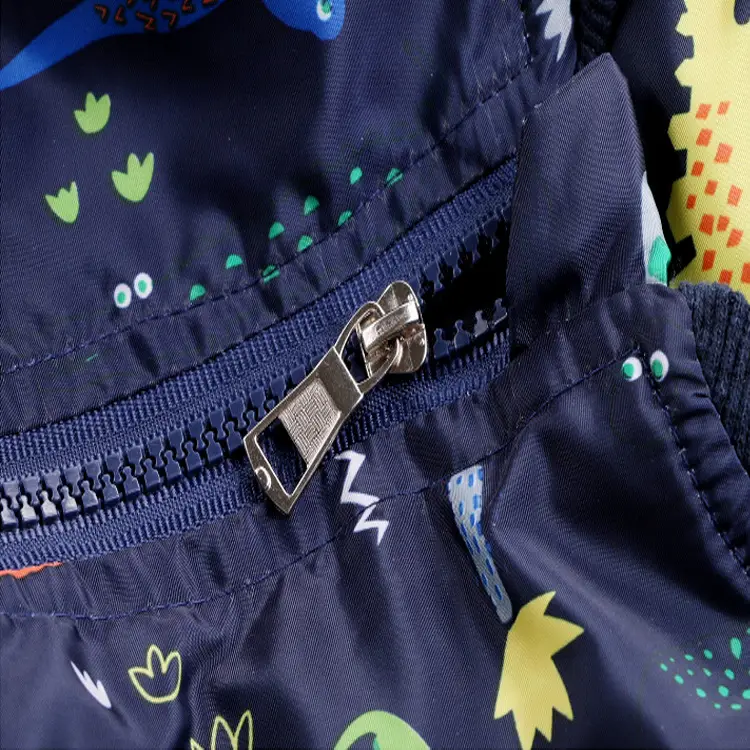 2018 New Boys' Dinosaur Zipper Coat Thin Autumn - Image 4