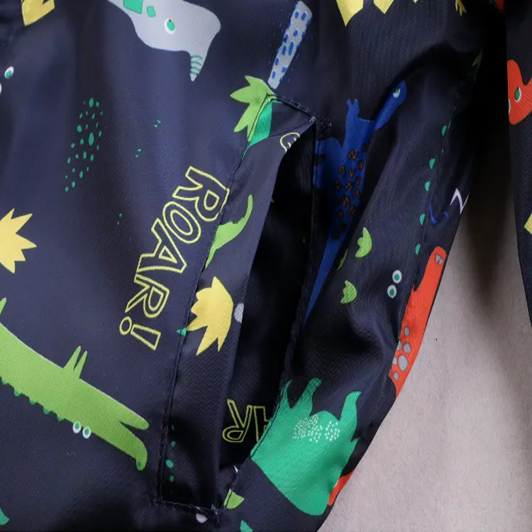 2018 New Boys' Dinosaur Zipper Coat Thin Autumn - Image 7