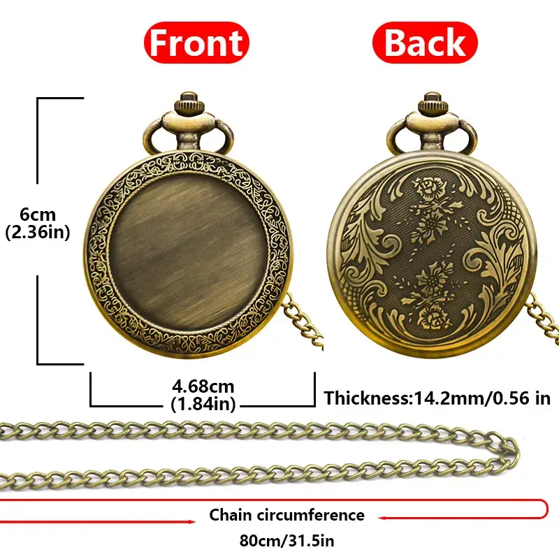 Retro Quartz Pocket Watch Men Women Accessories Wholesale — feature 7