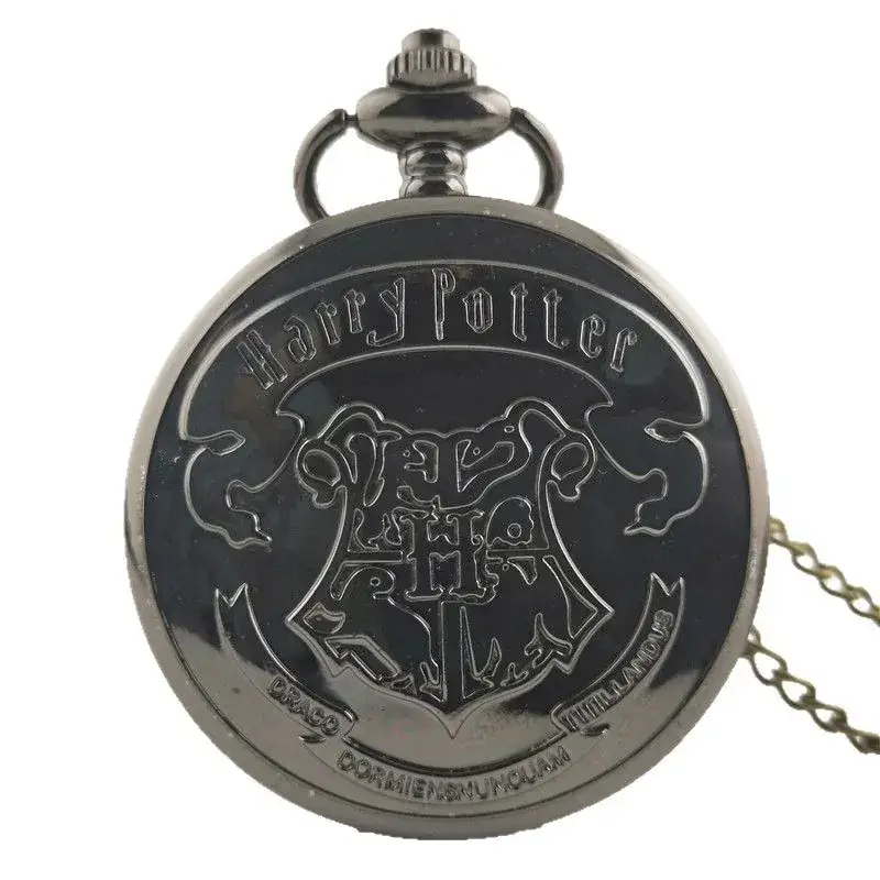 Vintage Bronze Harry Potter Pocket Watch with Chain - Image 11