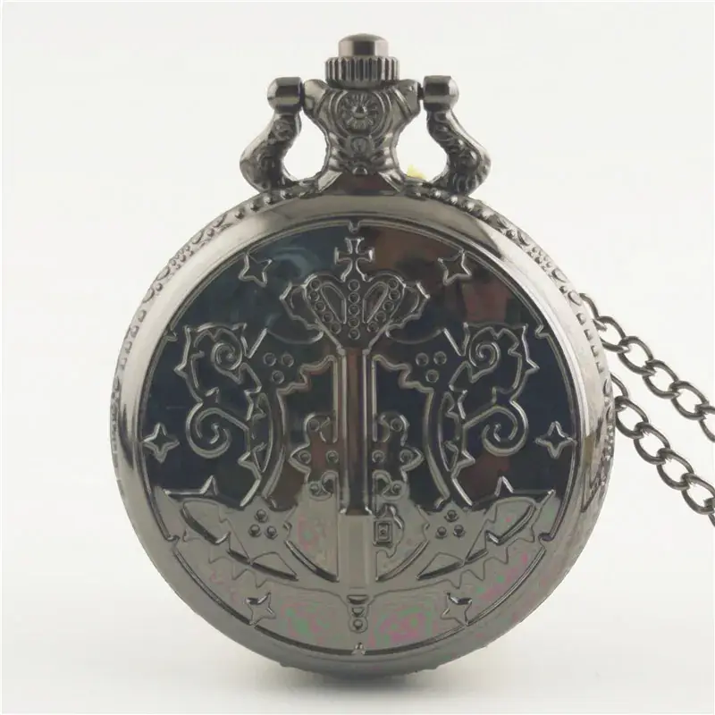 Vintage Bronze Harry Potter Pocket Watch with Chain