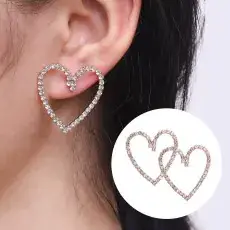 Korean Cat's Eye Flower Earrings Wholesale 5 Petal — feature 9