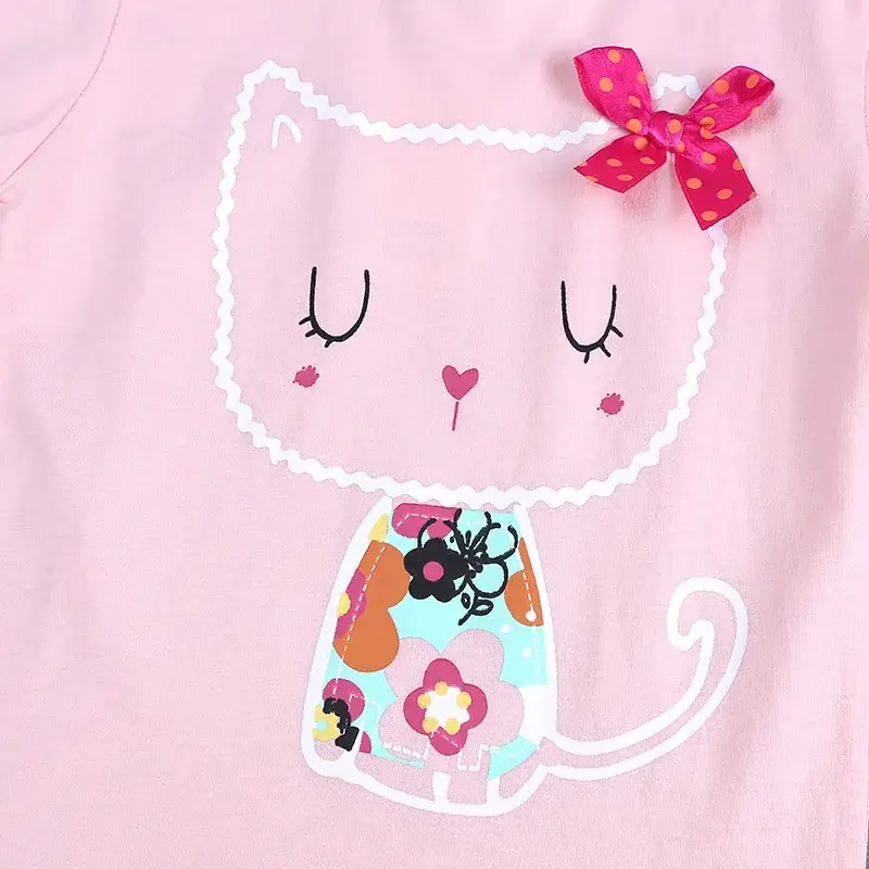 Blue Elephant Print Kids T-Shirt Cotton Round Neck Short Sleeve - Image 10