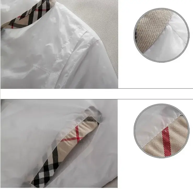 Men's White Printed Jacket with Embroidered Details