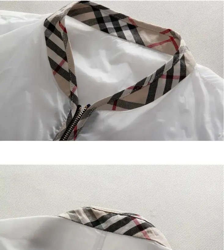 Men's White Printed Jacket with Embroidered Details