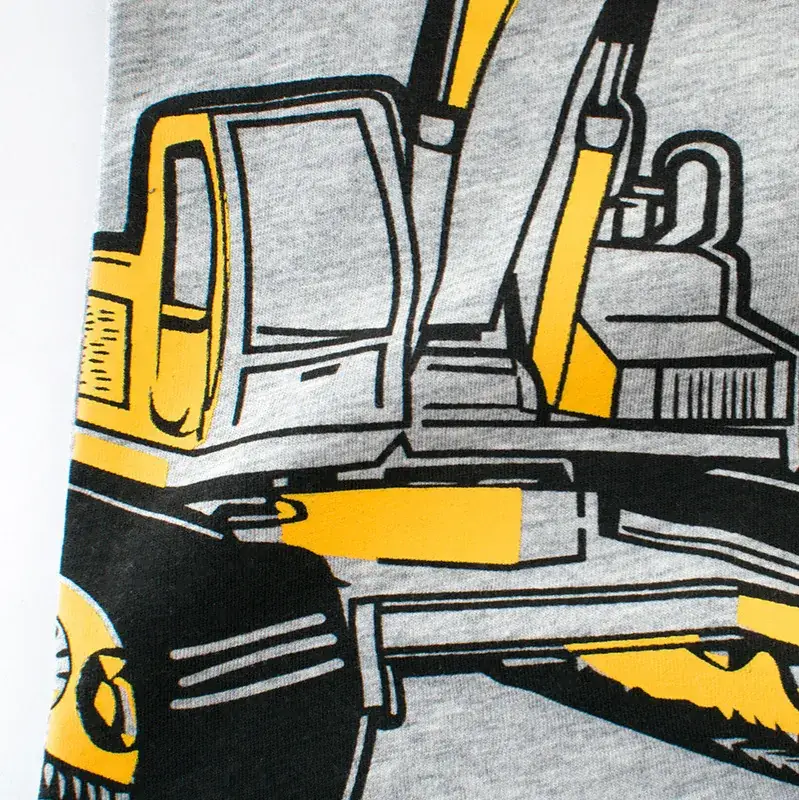 Kids One Piece Crane T-Shirt Grey Short Sleeve - Image 4