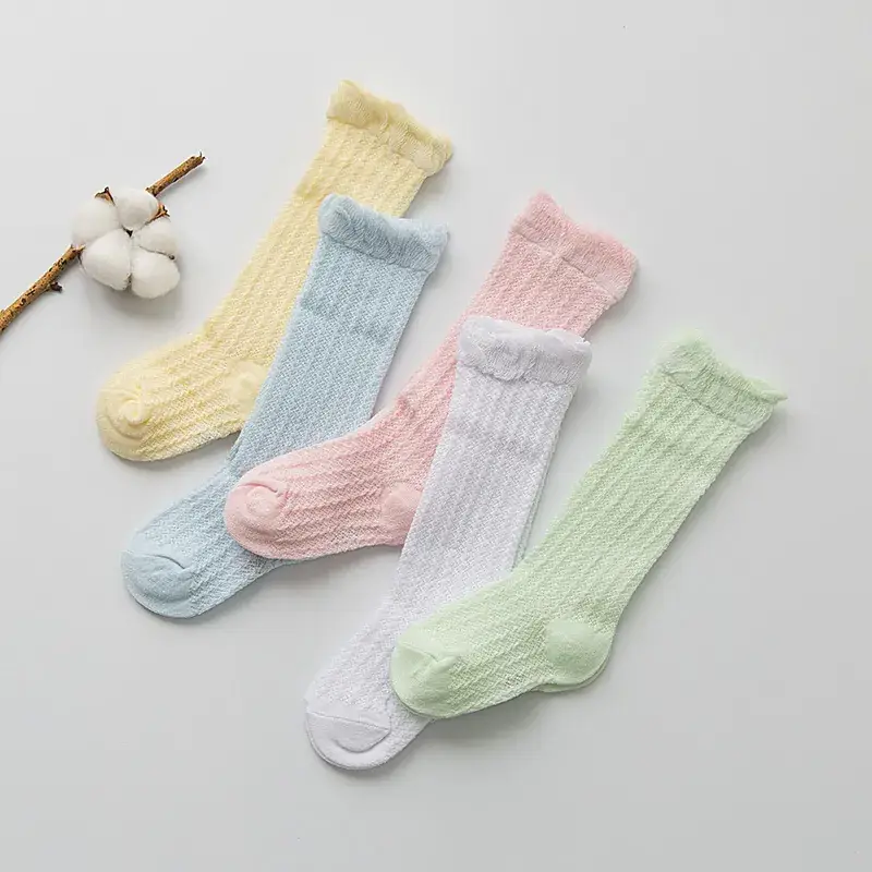 Cotton Mesh Baby Socks Green Super Cute - Image 7