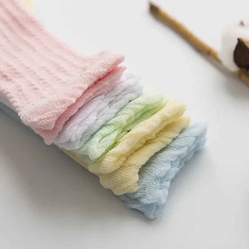 Cotton Mesh Baby Socks Green Super Cute - Image 8