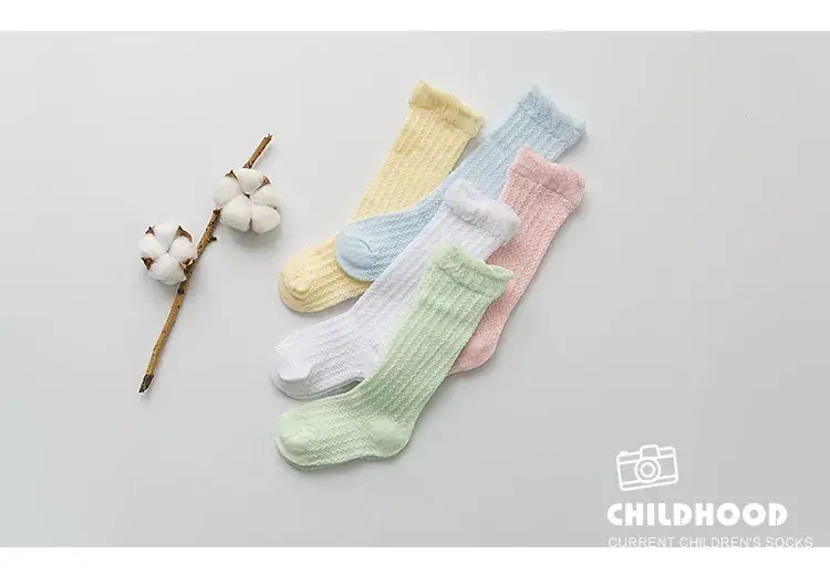 Cotton Mesh Baby Socks Green Super Cute — feature 20