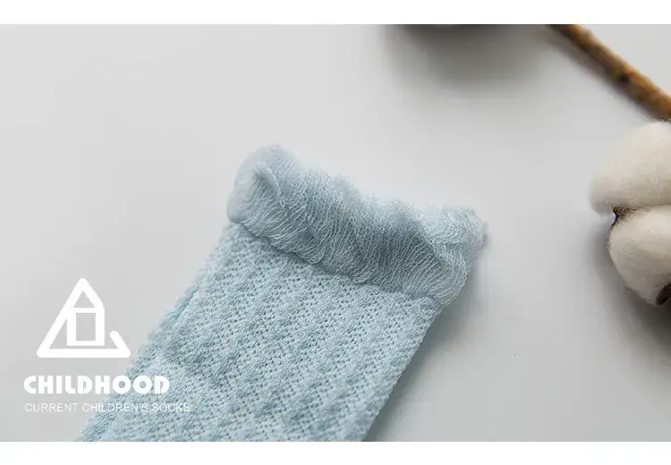 Cotton Mesh Baby Socks Green Super Cute — feature 25