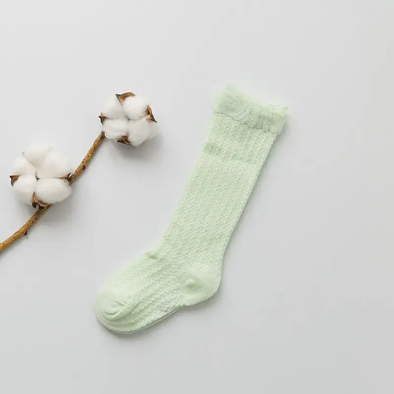 Cotton Mesh Baby Socks Green Super Cute - Image 5