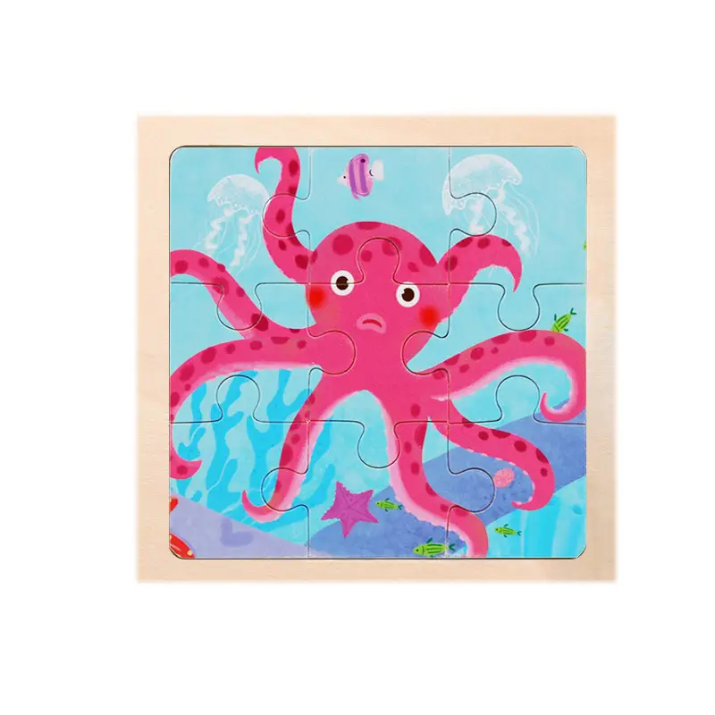 3 Piece Pink Jellyfish Puzzle for Kids 1-2 Years - Image 33