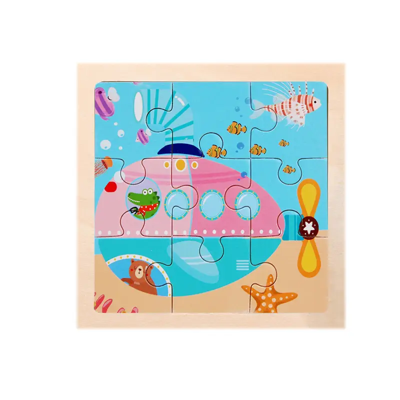 3 Piece Pink Jellyfish Puzzle for Kids 1-2 Years - Image 40