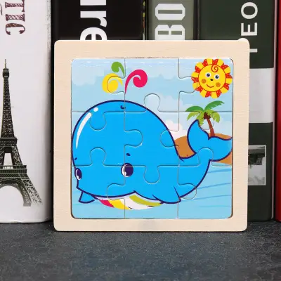 3 Piece Pink Jellyfish Puzzle for Kids 1-2 Years - Image 8