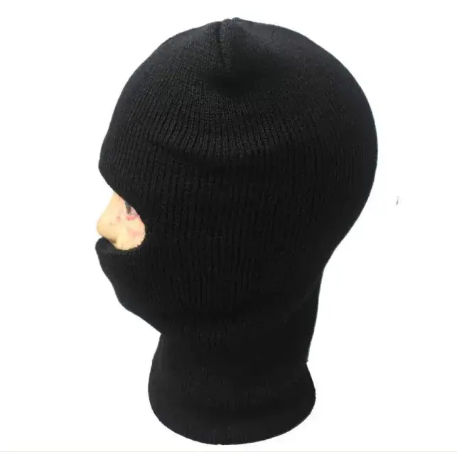 Navy Blue Wool Ear Protection Cap Single Hole — feature 11