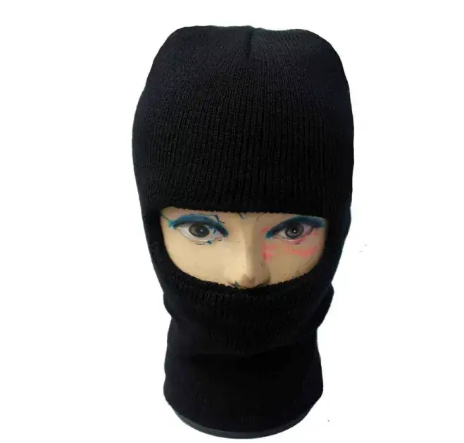 Navy Blue Wool Ear Protection Cap Single Hole — feature 9
