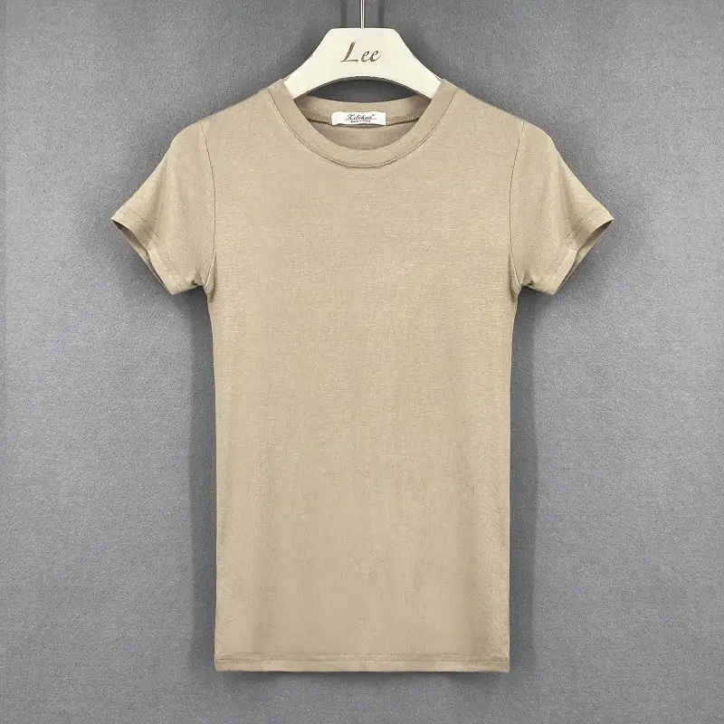 Korean New Summer T-Shirt Tight Fitting Bust Reveal