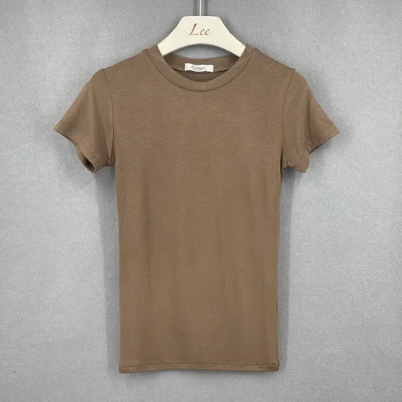 Korean New Summer T-Shirt Tight Fitting Bust Reveal