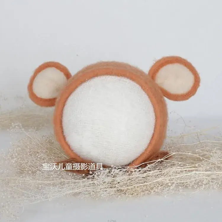 Pure Wool Bunny Photo Studio Props for Newborns - Image 2