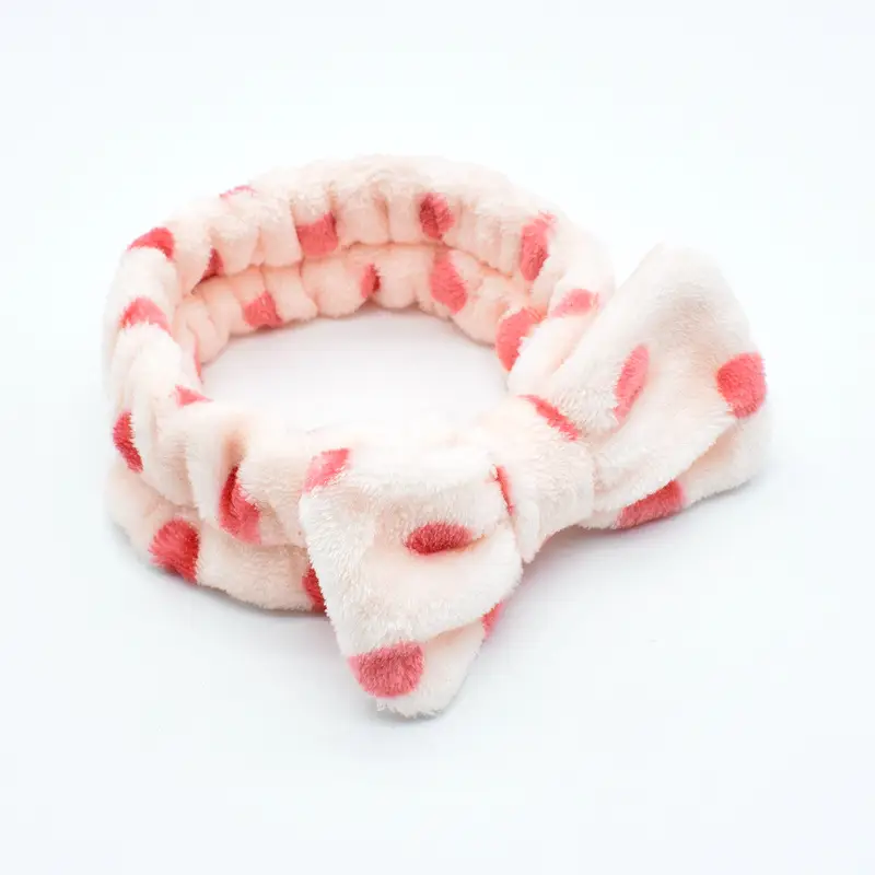 White Colorful Fleece Hair Band for Women - Image 10