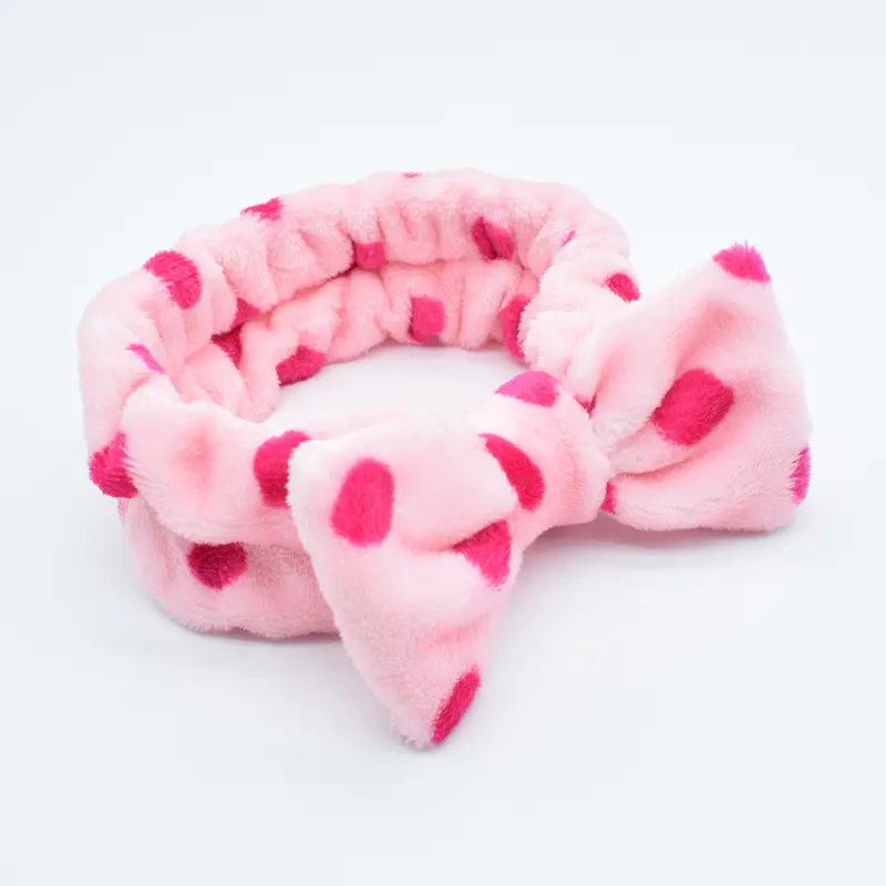 White Colorful Fleece Hair Band for Women - Image 11