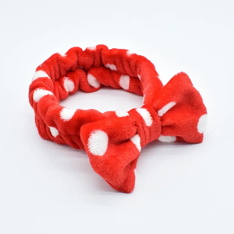 White Colorful Fleece Hair Band for Women - Image 13