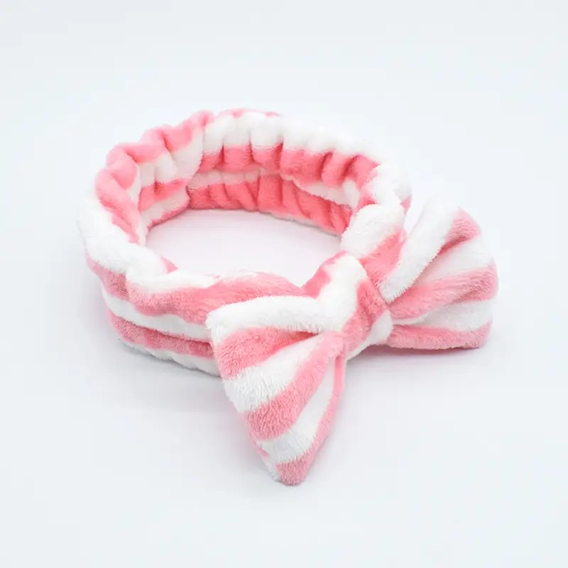 White Colorful Fleece Hair Band for Women - Image 14
