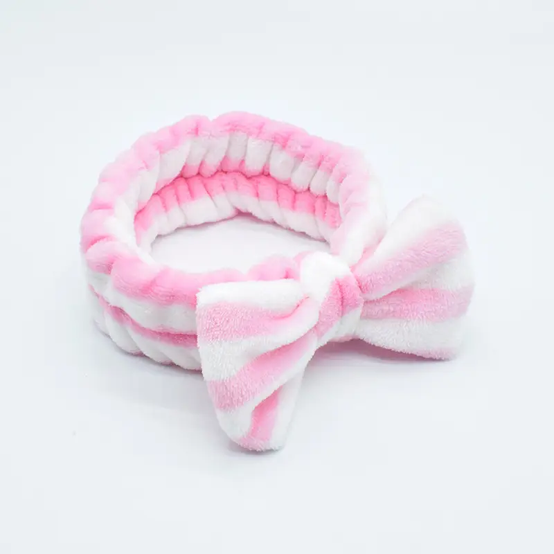 White Colorful Fleece Hair Band for Women - Image 16