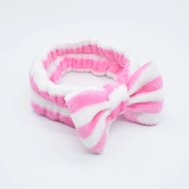 White Colorful Fleece Hair Band for Women - Image 18