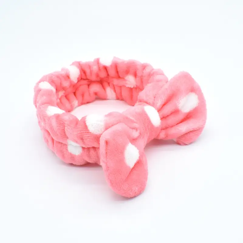 White Colorful Fleece Hair Band for Women - Image 2