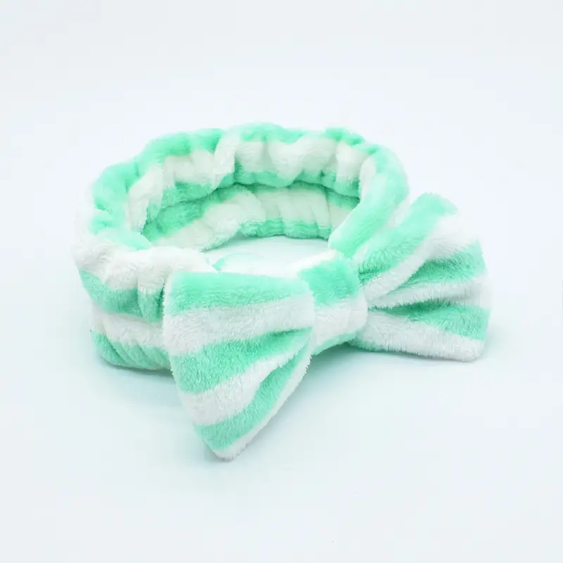 White Colorful Fleece Hair Band for Women - Image 20