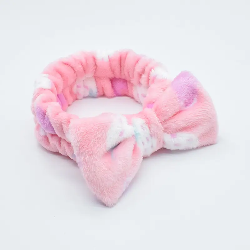 White Colorful Fleece Hair Band for Women - Image 26