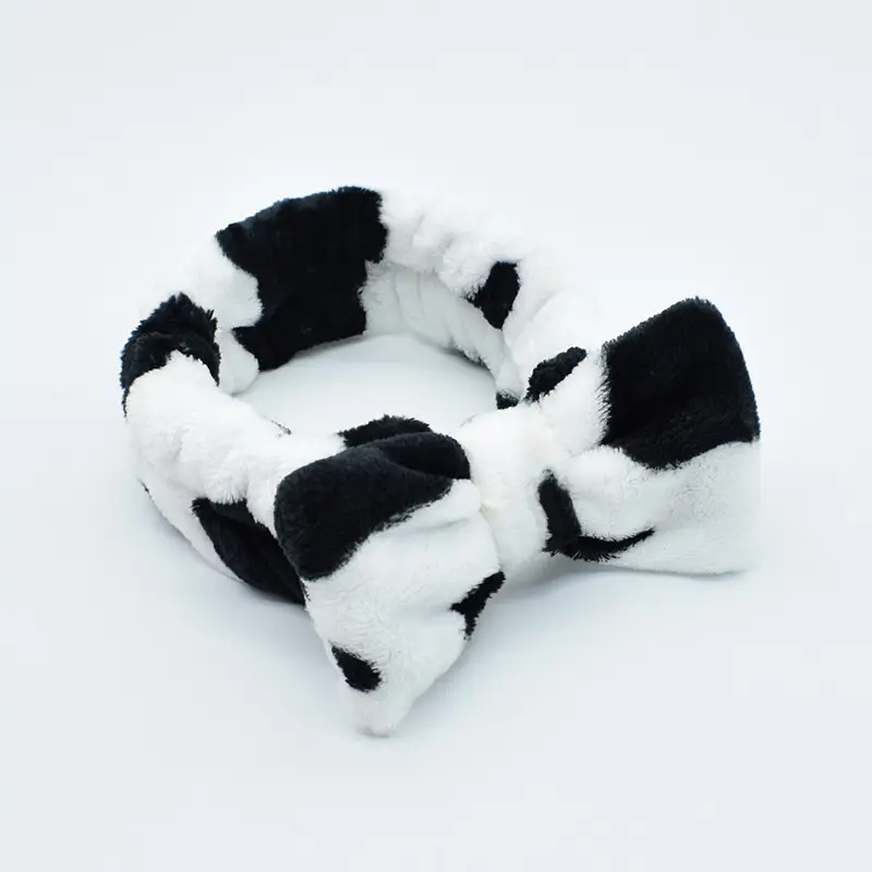 White Colorful Fleece Hair Band for Women - Image 30