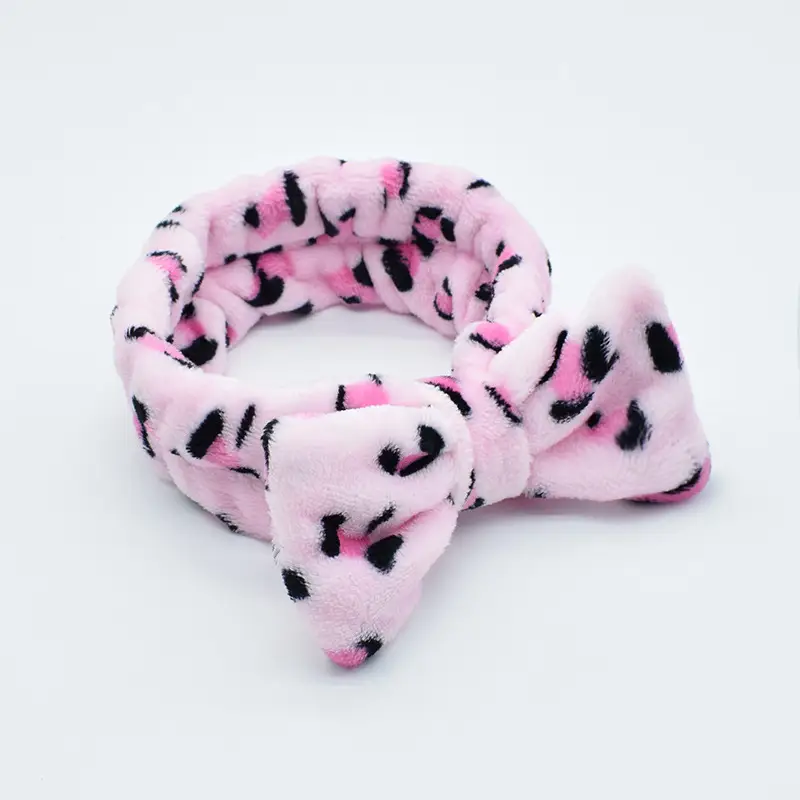 White Colorful Fleece Hair Band for Women - Image 35