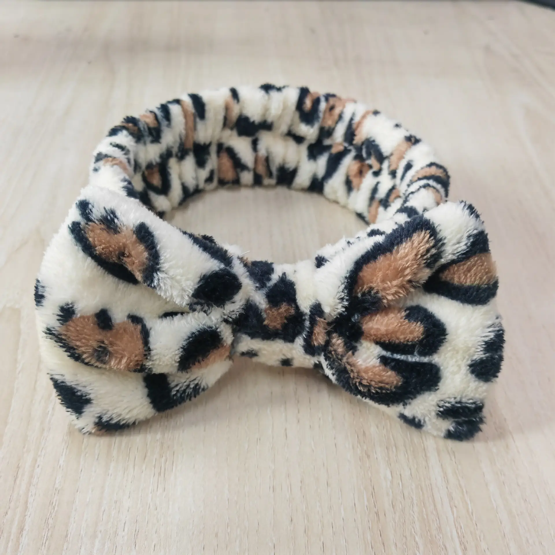 White Colorful Fleece Hair Band for Women - Image 39