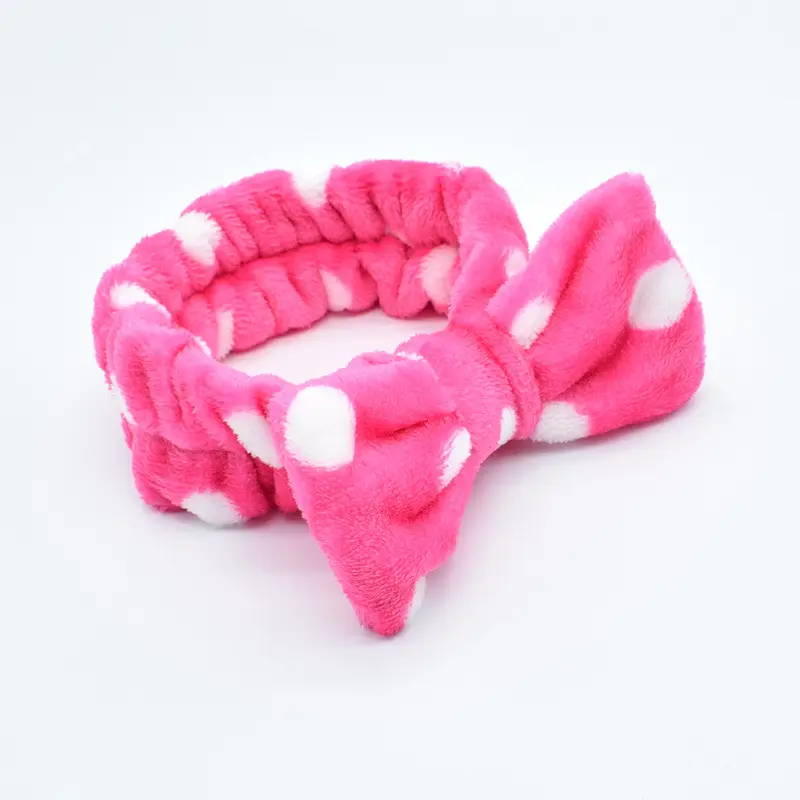 White Colorful Fleece Hair Band for Women - Image 4