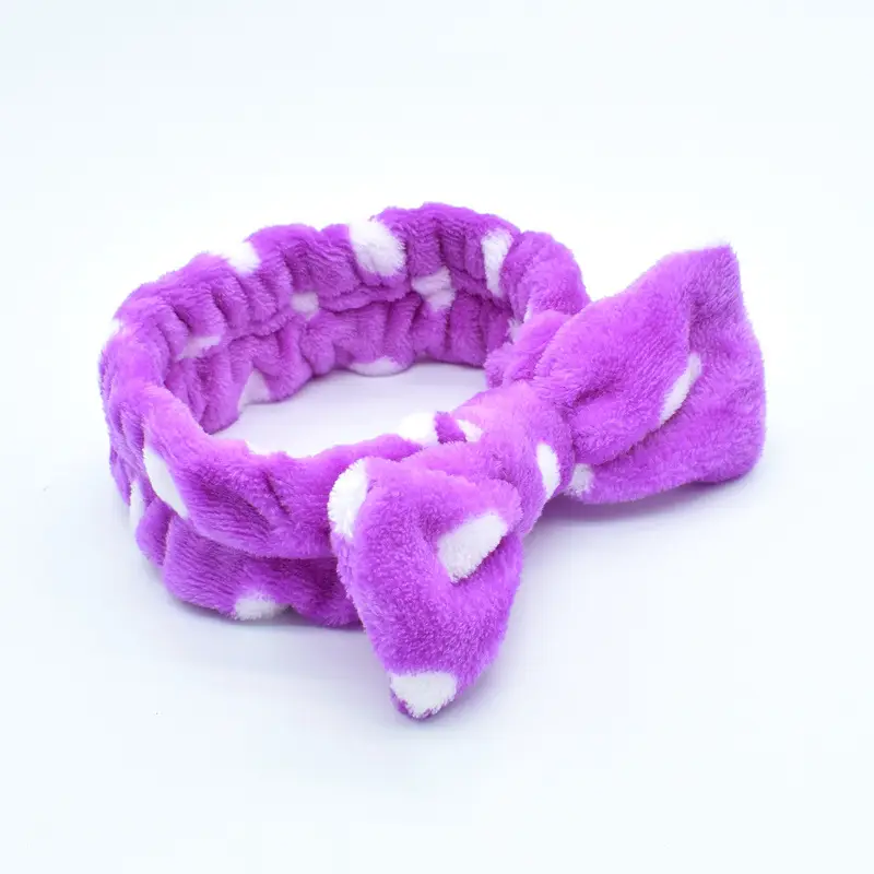 White Colorful Fleece Hair Band for Women - Image 5