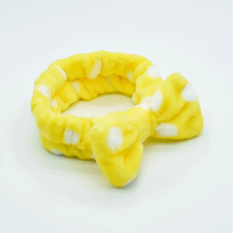 White Colorful Fleece Hair Band for Women - Image 6