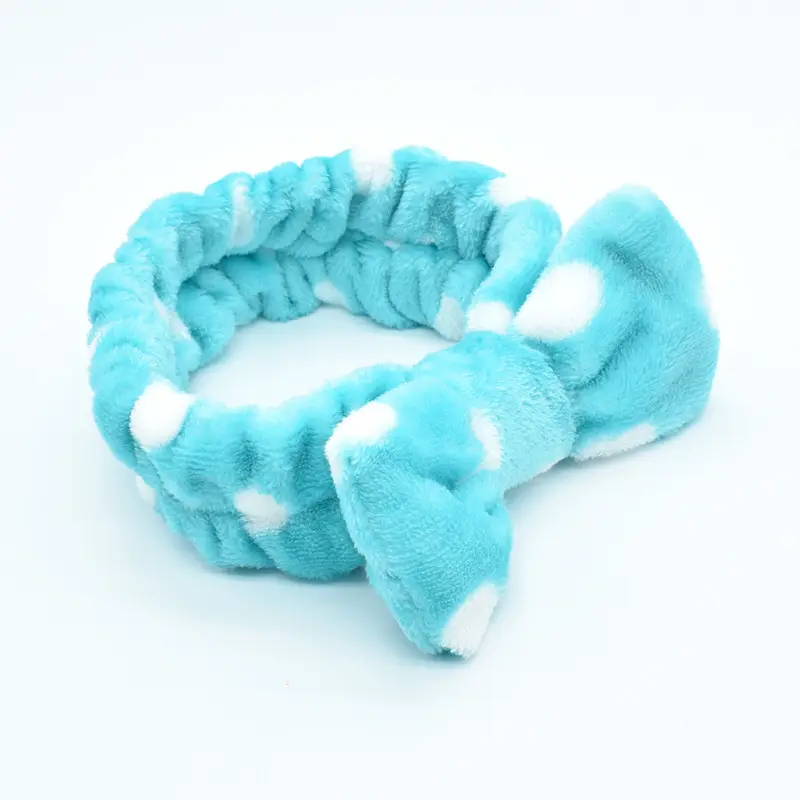 White Colorful Fleece Hair Band for Women - Image 7