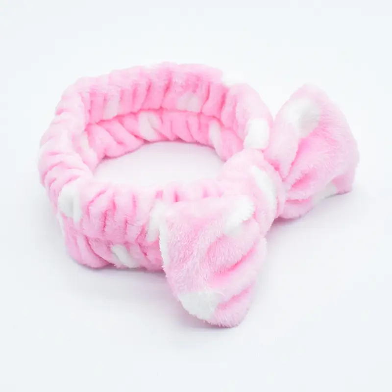 White Colorful Fleece Hair Band for Women - Image 9