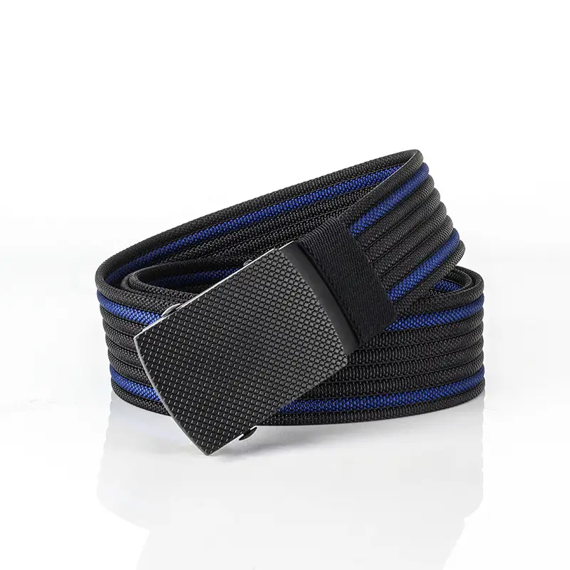 Men's 2018 Casual Nylon Belt Blue Multi-color - Image 5